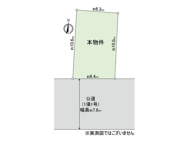 江東区東陽5丁目 土地 区画図
