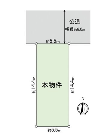 江東区東陽5丁目 土地 区画図