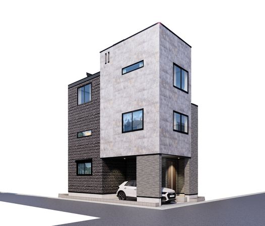 古石場3丁目 新築B号棟 外観パース図