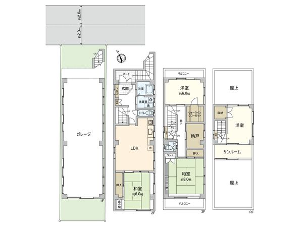 江東区南砂7丁目 戸建 間取図(平面図) 江東区南砂7丁目 戸建 間取図(平面図)