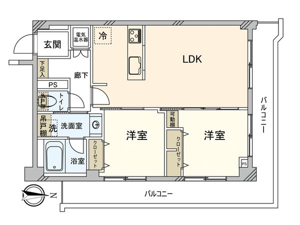 マンション東陽 間取図(平面図) マンション東陽 間取図(平面図)