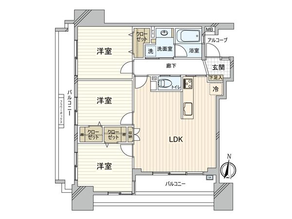 エコヴィレッジ木場 間取図(平面図) 間取図(平面図)