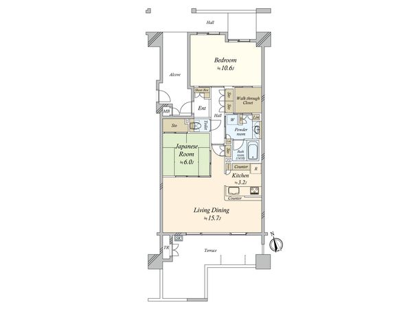 ニューライズシティ東京ベイハイライズ 間取図(平面図)
