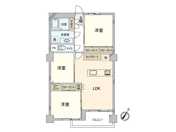 南砂住宅 2号棟 間取図(平面図) 間取図(平面図)
