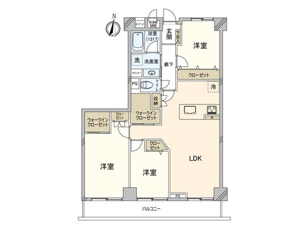 三井東陽ハイツ 間取図(平面図)