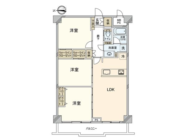ウェルフェアグリーン南砂 間取図(平面図)