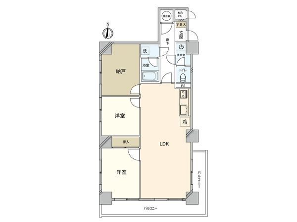 マンション東陽 間取図(平面図)