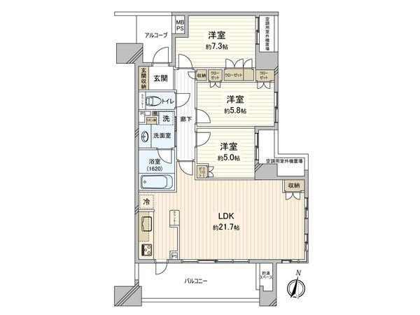 レクセルプラザ東陽町 間取図(平面図) 間取図(平面図)