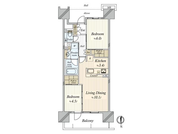 ジオ南砂町 間取図(平面図) ジオ南砂町 間取図(平面図)