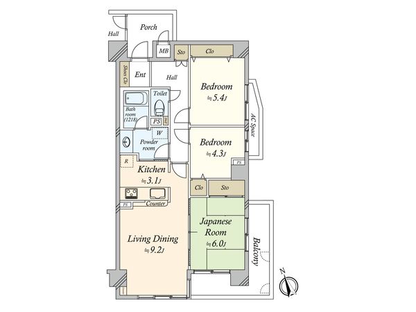 サンヴェール門前仲町 間取図(平面図) サンヴェール門前仲町 間取図(平面図)