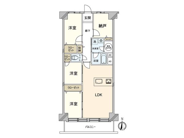 マンション東陽町 間取図(平面図) マンション東陽町 間取図(平面図)