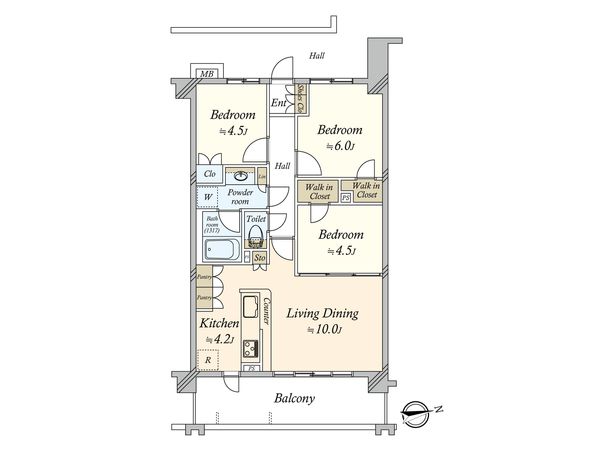 プレシス南砂町DOUX 間取図(平面図)