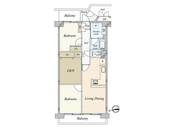 ツインシティ東砂アネックス 間取図(平面図)