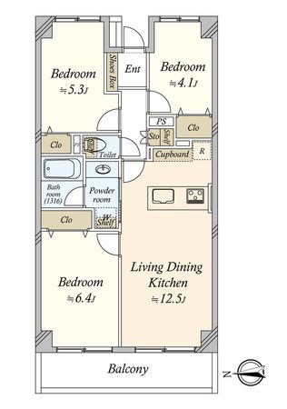 NICアーバンハイム東陽町 間取図(平面図) NICアーバンハイム東陽町 間取図(平面図)