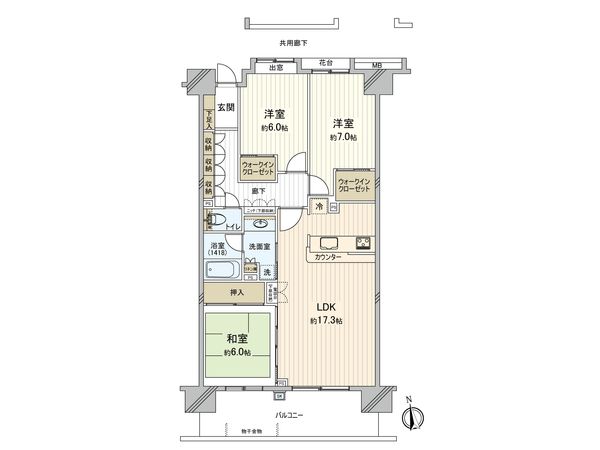 グランアジール東京アクアレジデンス 間取図(平面図)
