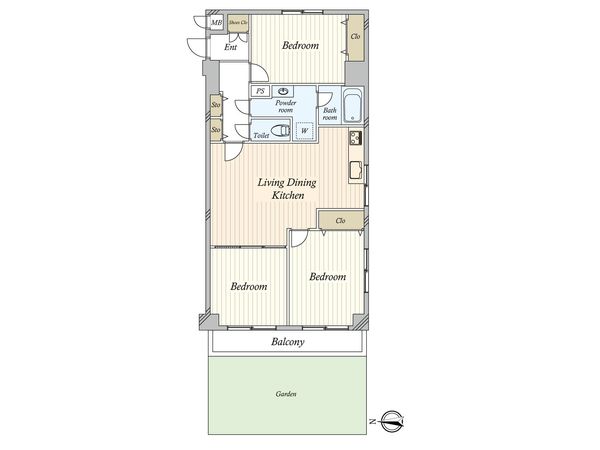 エンゼルハイム扇橋 間取図(平面図)