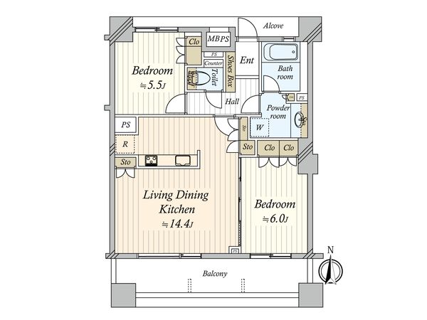 レクセルステージ東京 間取図(平面図)
