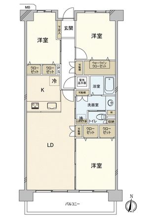 ファミリータウン東陽 L棟 間取図(平面図)