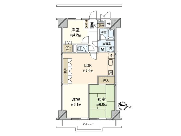 ゾンネンハイム北砂 間取図(平面図)