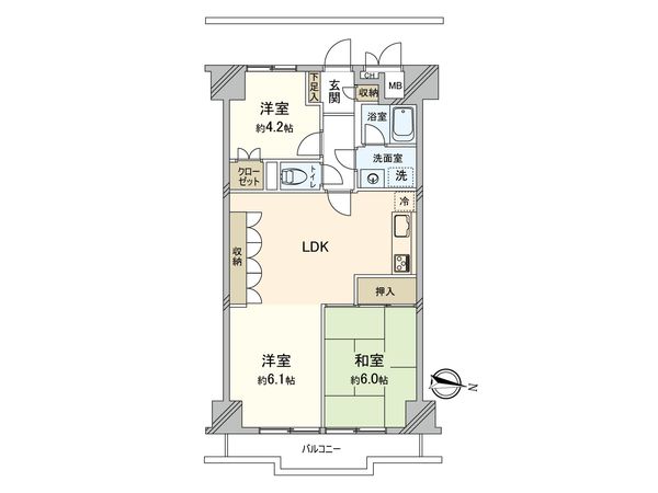 ゾンネンハイム北砂 間取図(平面図)
