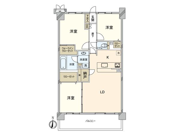 ザ・ウインベル仙台堀公園サニーウイング 間取図(平面図)