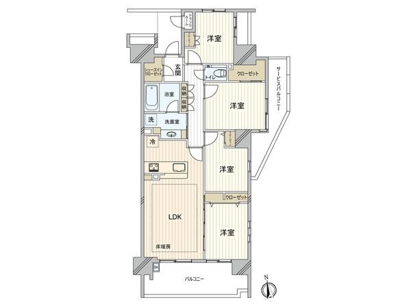プラウド東陽町ガーデンズ 間取図(平面図)