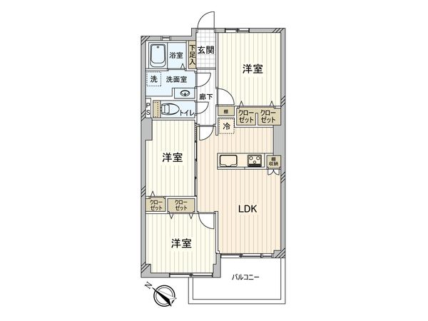 南砂住宅 2号棟 間取図(平面図) 南砂住宅 2号棟 間取図(平面図)