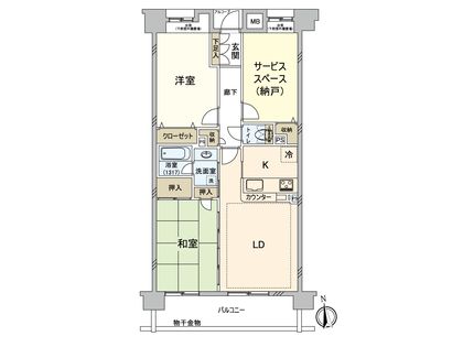 クレストフォルム南砂仙台堀川公園 間取図(平面図) 間取図(平面図)