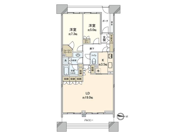 ガーデンフラッグシティ 間取図(平面図)