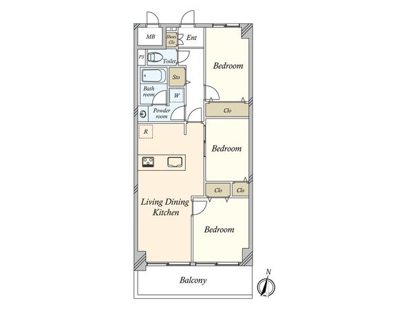 ニューライフマンション木場 間取図(平面図)