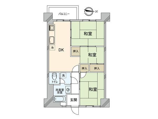 北砂四丁目住宅 間取図(平面図) 北砂四丁目住宅 間取図(平面図)