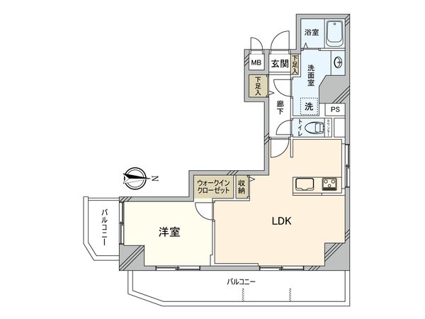 マンション第2木場 間取図(平面図)