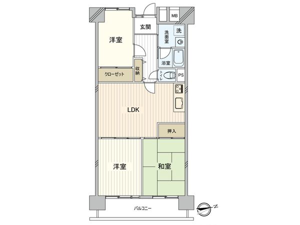 南砂町グリーンハイツ1号棟 間取図(平面図) 南砂町グリーンハイツ1号棟 間取図(平面図)