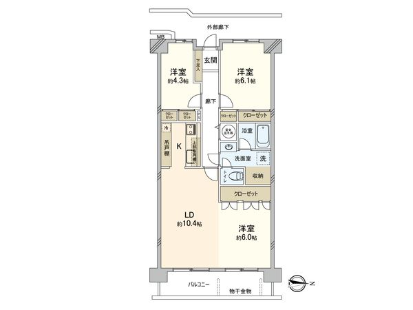ファミリータウン東陽 C棟 間取図(平面図)