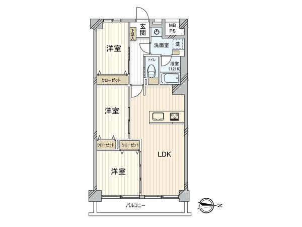 東陽町ガーデニア D棟 間取図(平面図) 東陽町ガーデニア D棟 間取図(平面図)