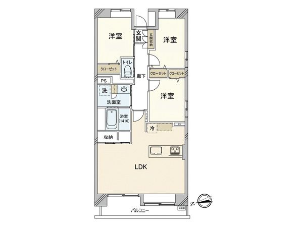 イトーピア南砂町マンション 間取図(平面図)
