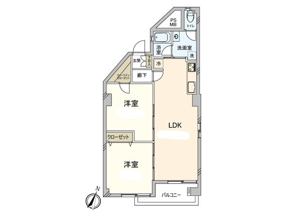 南砂住宅 2号棟 間取図(平面図) 南砂住宅 2号棟 間取図(平面図)
