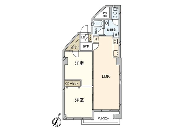 南砂住宅 2号棟 間取図(平面図) 南砂住宅 2号棟 間取図(平面図)