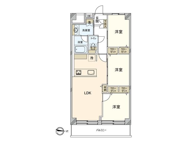 東陽町ガーデニア D棟 間取図(平面図) 間取図(平面図)