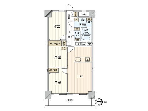 ウインザーハイム南砂 間取図(平面図) ウインザーハイム南砂 間取図(平面図)