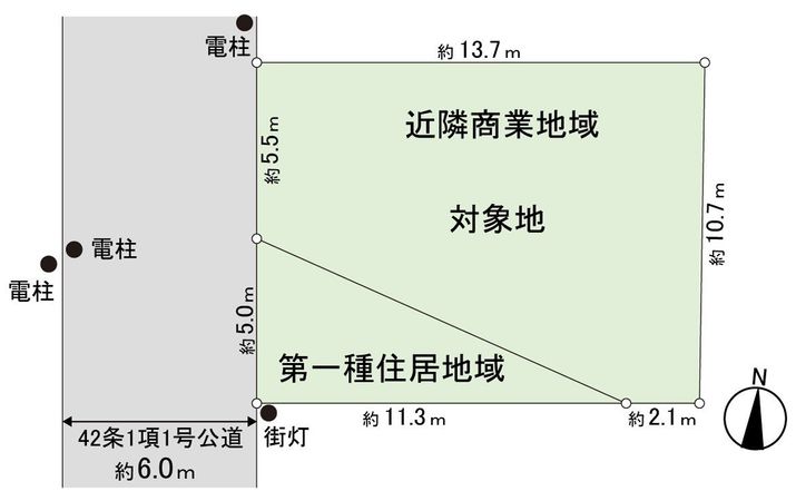 北小岩1丁目 土地 区画図 北小岩1丁目 土地 区画図
