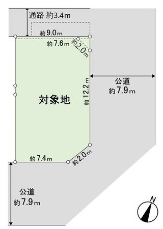 篠崎町7丁目 土地 区画図