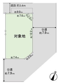 篠崎町7丁目 土地 区画図