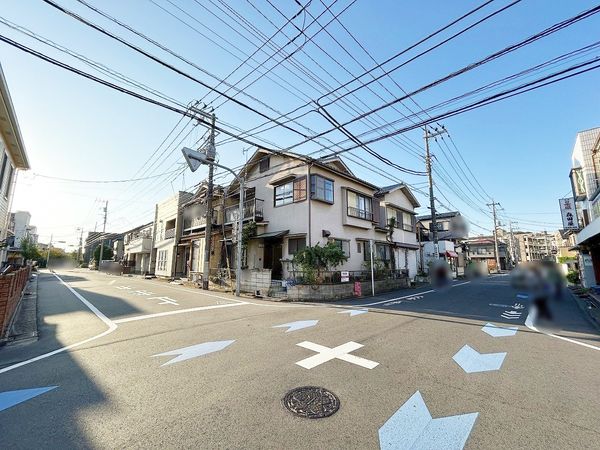 篠崎町7丁目 土地 前面道路含む外観