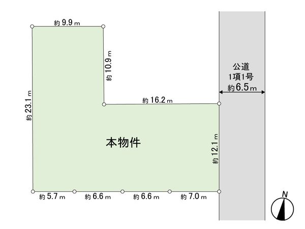大杉3丁目 土地 区画図