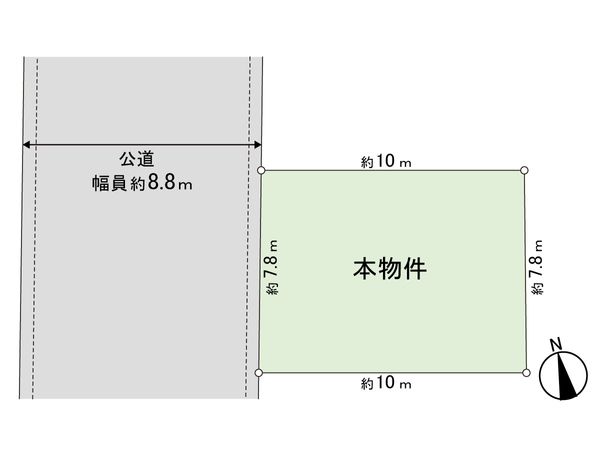 四つ木1丁目 土地 区画図 四つ木1丁目 土地 区画図