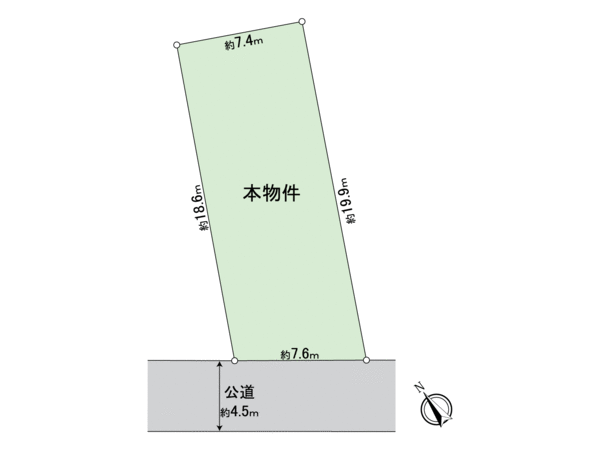 松江４丁目　土地 地形図