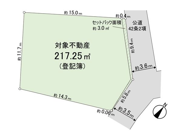 江戸川3丁目 土地 区画図
