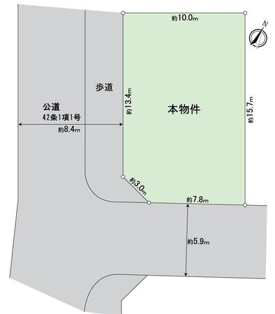 奥戸8丁目 土地 区画図