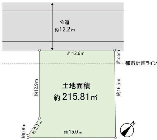 東小岩3丁目 土地 区画図